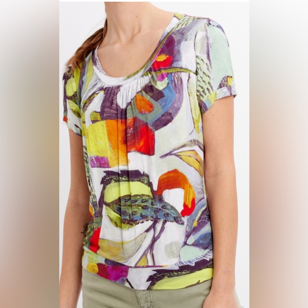 NWT Dolcezza Modal Top “Botanica” by Esté Macleod (Simply Art)